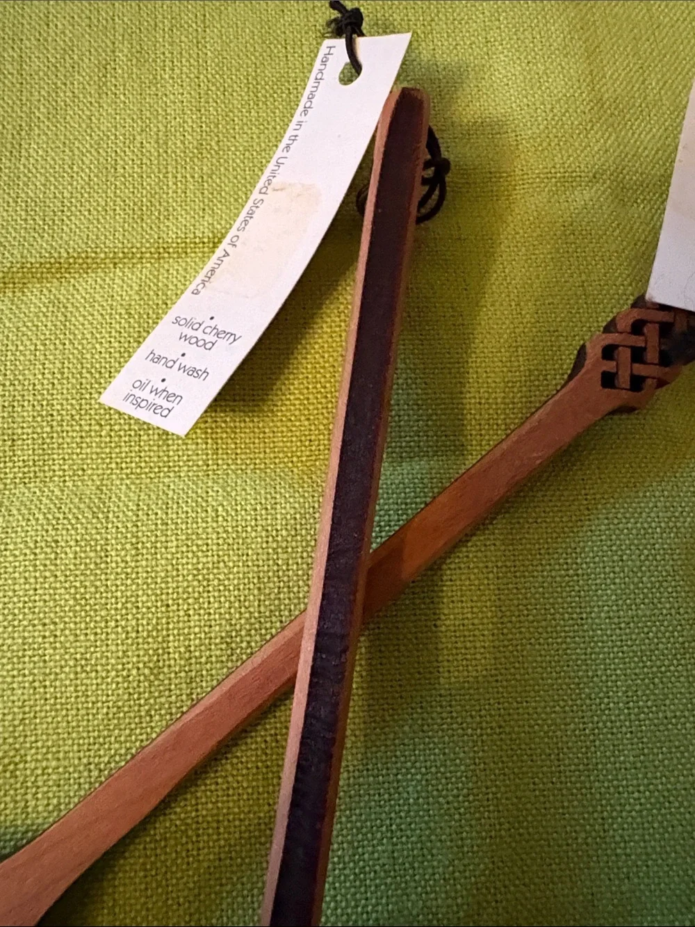 Solid Cherry Wood Spoon and Fork Set by MoonSpoon, Handmade in USA